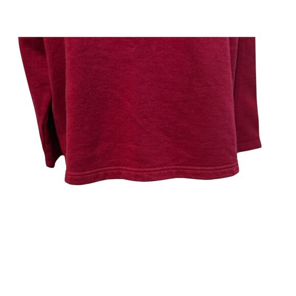 Breckenridge Sweatshirt Womens LG Red Embroidered Beaded VTG Cottagecore Camping - Picture 9 of 9